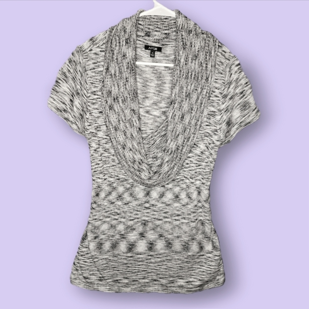 Womens Cowl Neck Ruched Sweater Shirt